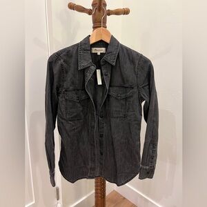 Madewell Black Jean Button Up
